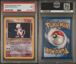 PSA 9 Pokemon TCG Mewtwo Base Set 10/102 Holo Unlimited Holo Rare Mint - Image 1