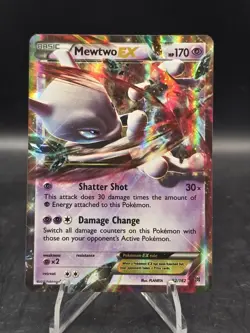 Pokemon TCG Mewtwo ex 62/162 XY BREAKthrough Ultra Rare Holo NM - Image 1