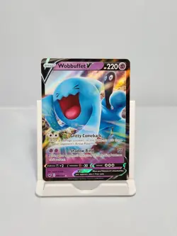 Wobbuffet V 086/202 Ultra Rare Sword & Shield Base Set Pokemon Card - Image 1