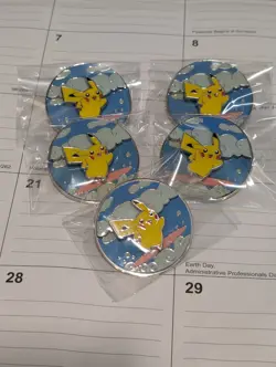 2021 Pokemon Celebrations Flying & Surfing Pikachu Pin Official Pokemon Pin - Image 1