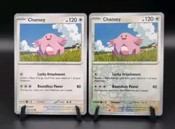 Chansey 133/167 Non Holo & Reverse Holo Twilight Masquerade Pokemon TCG Bundle - Image 1