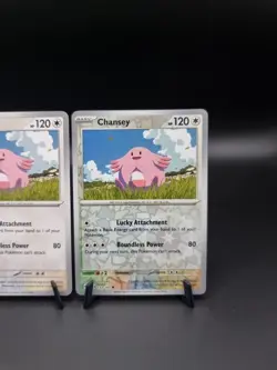 Chansey 133/167 Non Holo & Reverse Holo Twilight Masquerade Pokemon TCG Bundle - Image 3
