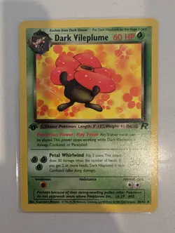 Pokemon TCG Dark Vileplume Team Rocket 30/82 non holo 1st Edition Rare NEAR MINT - Image 1