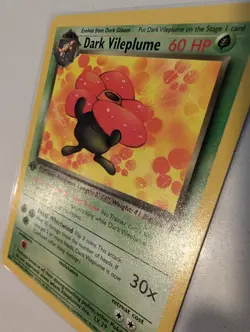 Pokemon TCG Dark Vileplume Team Rocket 30/82 non holo 1st Edition Rare NEAR MINT - Image 3