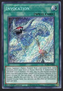 Yugioh Invocation BLAR-EN084 Secret Rare 1st - NM - Image 1