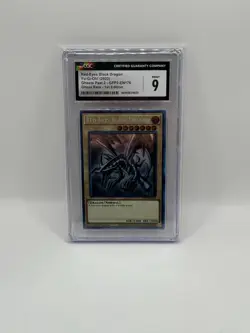 2022 YuGiOh! Red-Eyes Black Dragon GFP2-EN176 Ghost Rare 1st Edition CGC 9 - Image 1