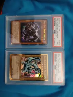 PSA Grade 9 YU-GI-OH, RedEyes BabyDragon 2020 Limited, BlueEyes WhiteDragon 2021 - Image 2