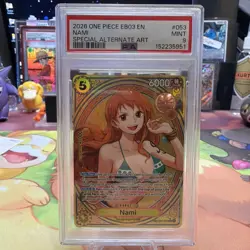 2026 ONE PIECE EB03 HEROINES EDITION SPECIAL ALT ART #053 NAMI PSA 9 English - Image 1