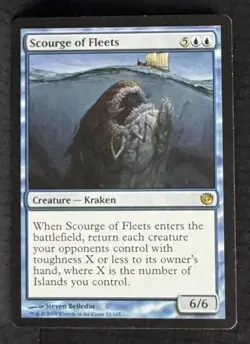 MTG Scourge of Fleets Kraken Journey into Nyx 51/165 Magic - Image 1