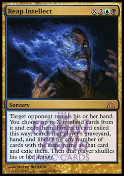 Reap Intellect 1x FOIL DGM MTG Dragon's Maze Mythic MINT blue black - Image 1