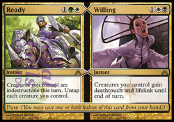 Ready Willing 1x FOIL DGM MTG Dragon's Maze Rare MINT green white black - Image 1