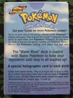 Pokemon, Water Blast Box, Jungle Set, 1999, Box Only, LP - Image 2