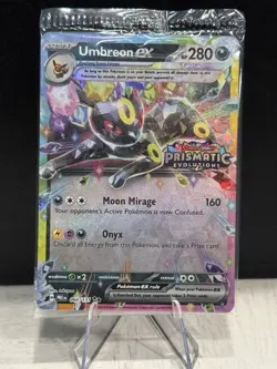 Pokemon TCG: S&V Prismatic Evolutions - Umbreon ex Stamped DR 060/131 - Sealed - Image 1