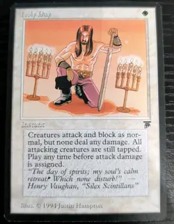 Holy Day MTG 1994 - THE DARK Black Border | Magic The Gathering | Mint Condition - Image 1