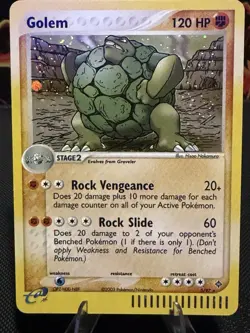 Golem #5/97 EX Dragon 2003 Pokemon Vintage Rare Holo English WOTC E-Reader - Image 1