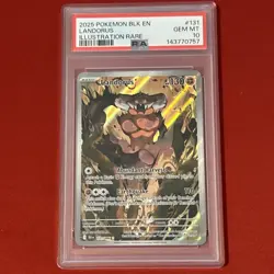 Pokemon TCG Landorus 131/086 Illustration Rare Sv: Black Bolt PSA 10 Low Pop - Image 1
