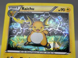 Pokemon Raichu 49/162 XY BREAKthrough Holo Rare Cracked Ice MP sc - Image 2