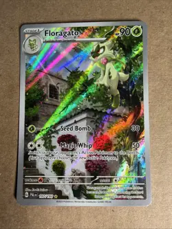 Pokemon TCG Floragato 197/193 Paldea Evolved Illustration Rare IR M/NM - Image 1