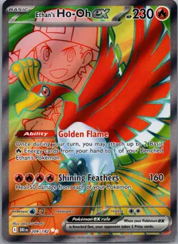 Ethan's Ho-Oh ex 209/182 SV10: Destined Rivals Pokemon TCG Ultra Rare NM - Image 1