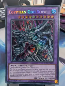 YuGiOh! Egyptian God Slime RA01-EN029 Secret Rare 1st Ed* - Image 1