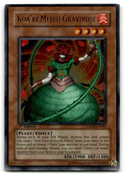 1996 Yugioh Koa'ki Meiru Gravirose - Image 1