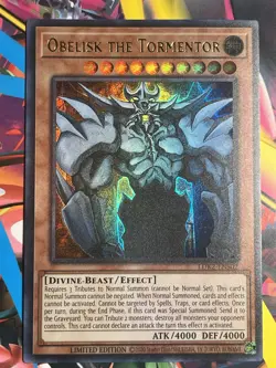 YuGiOh Obelisk the Tormentor LDK2-ENS02 Ultra Rare Limited Edition Near Mint NM - Image 1