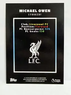 Michael Owen /99 Topps Decades Liverpool Rare Numbered Insert 🔥 - Image 3