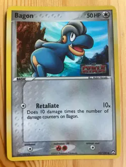 Bagon 43/108 EX Power Keepers Pokemon Card Common Reverse Holo Stamped NM - Image 1