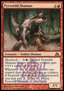 Pyrewild Shaman 2x FOIL DGM MTG Dragon's Maze Rare MINT red - Image 1