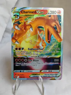 Pokemon Cards Charizard VSTAR 019/159 Crown Zenith Holo Rare VSTAR NM - Image 1