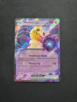 Mimikyu EX 069/159 Sv09: Journey Together Double Holo Rare Pokemon TCG Card - Image 1