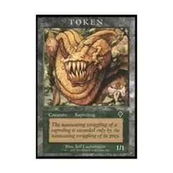 WOTC MtG Magic Player Reward Promos Saproling Token (Invasion) (P) NM - Image 1