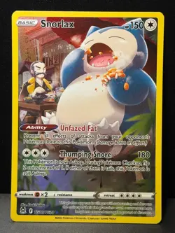 Snorlax TG10/TG30 SWSH Lost Origin Trainer Gallery rare Pokemon Card AA9 LP1 - Image 1