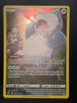 Snorlax TG10/TG30 SWSH Lost Origin Trainer Gallery rare Pokemon Card AA9 LP1 - Image 2