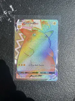 Pokemon Pikachu VMAX 188/185 Vivid Voltage 2020 Secret Rainbow Rare Card TCG NM - Image 1