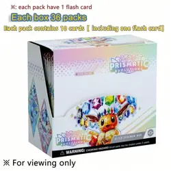 36pcs/Pack Pokemon Trading Card Series, Including Anime Pokemon Gold Foil Cards - Image 3