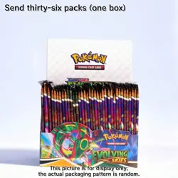 36pcs/Pack Pokemon Trading Card Series, Including Anime Pokemon Gold Foil Cards - Image 4