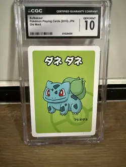 Bulbasaur Pokemon Playing Cards 2019 Japanese Old Maid CGC 10 - Image 1