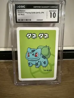 Bulbasaur Pokemon Playing Cards 2019 Japanese Old Maid CGC 10 - Image 3