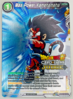 Max Power Kamehameha JUDGE STAMP Foil Dragon Ball Super Card Game | NM - Image 1