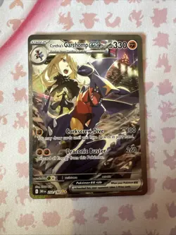Pokemon TCG Destined Rivals Cynthia's Garchomp EX Card 232/182 - Image 1