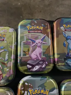 Full Art Set - Empty Pokemon Mini Tins Prismatic Evolutions (NO CARDS OR PACKS) - Image 3