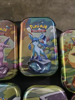 Full Art Set - Empty Pokemon Mini Tins Prismatic Evolutions (NO CARDS OR PACKS) - Image 4