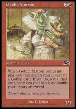 Goblin Matron - Medium Play MTG Urza's Saga - Image 1