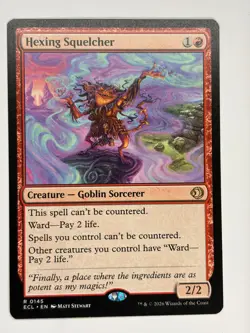 Magic the Gathering - Lorwyn Eclipsed - Hexing Squelcher 0145 - Commander - Image 1
