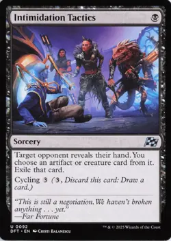 Intimidation Tactics, #92, Aetherdrift, U - NM - Image 1