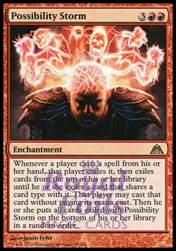 Possibility Storm 1x FOIL DGM MTG Dragon's Maze Rare MINT red - Image 1