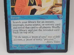 MTG Mystical Tutor Mirage MP 1996 Vintage Blue Instant Tutor EDH Legacy Staple - Image 3