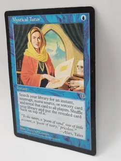 MTG Mystical Tutor Mirage MP 1996 Vintage Blue Instant Tutor EDH Legacy Staple - Image 4