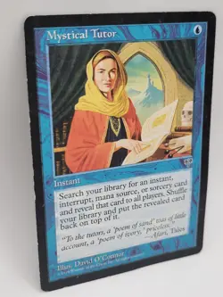 MTG Mystical Tutor Mirage MP 1996 Vintage Blue Instant Tutor EDH Legacy Staple - Image 5